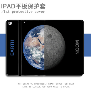适用ipad10.2保护套11宇宙air3地球2018创意12.9情侣2020潮9.7苹果mini5迷你4平板1带笔槽2男3壳pro10.5英寸6