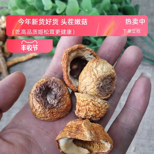 姬松茸帽巴西菇干货500g无硫包邮