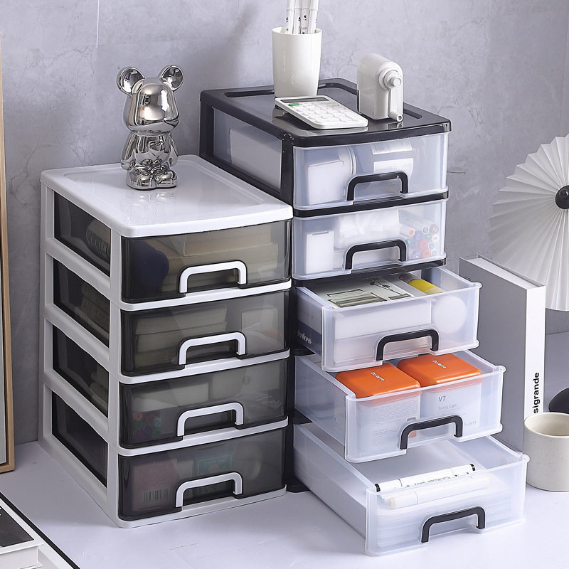 透明桌面抽屉式收纳盒书桌收纳柜塑料迷你储物盒化妆品收纳盒,收纳整理,茶具收纳盒,淘宝优惠券,粉丝福利购,淘宝优惠卷