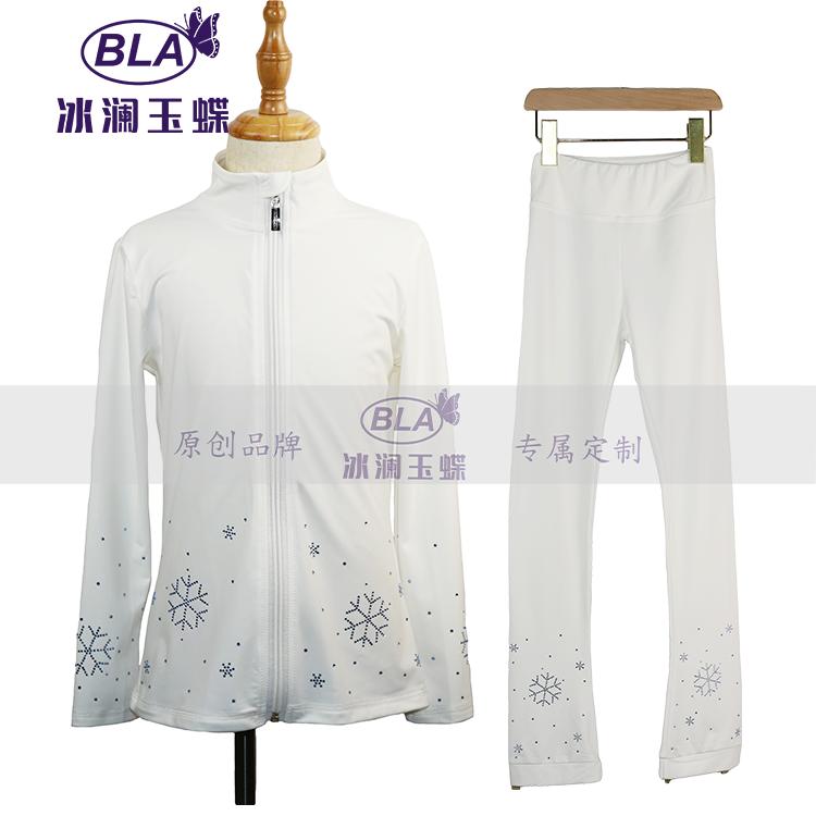 冰澜玉蝶花样滑冰服包邮训练服