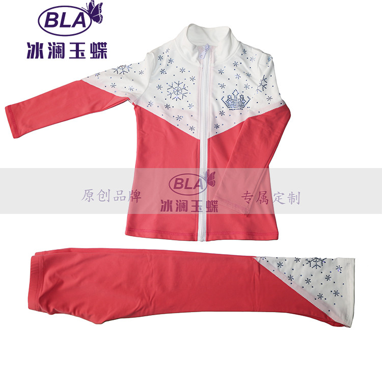 冰澜玉蝶花样滑冰服训练套装定制