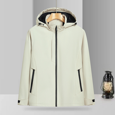 春秋单层帽外套防风冲锋衣定制团服旅游活动服定制logoDIY