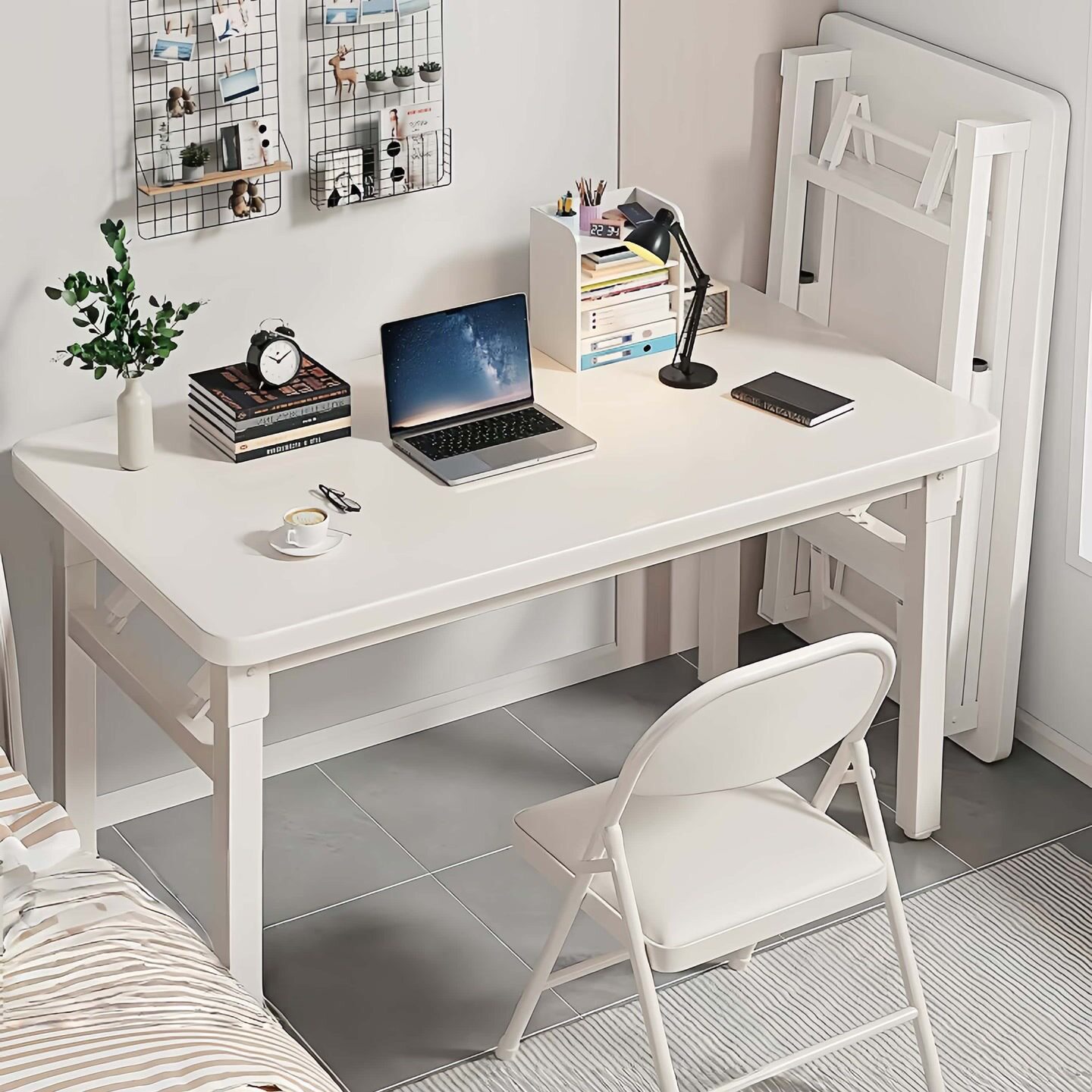 书桌出租屋办公桌培训桌餐桌多用途学习桌写字桌可折叠桌子电脑桌