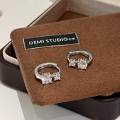 超闪锆石耳扣轻奢小众高级感气质百搭耳环2026新款 新品 限时9折