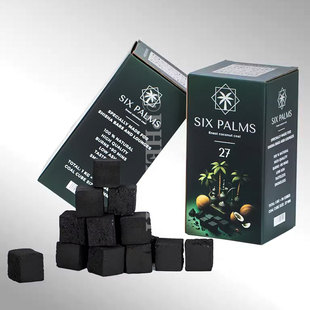 SIX PALMS 印尼进口天然椰壳碳 阿拉伯水烟炭酒吧KTV专用炭