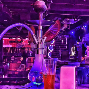 阿拉伯水烟全套酒吧壶网红mig不锈钢家用shisha大号单双管hookah