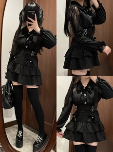 Kanna原创  量产 单衬衣 单裙子黑粉 纯黑 水色 现货