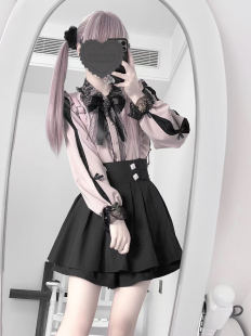 黑粉套装 崩坏兔偶原创 水色 蕾系量产型 现货 亚文化