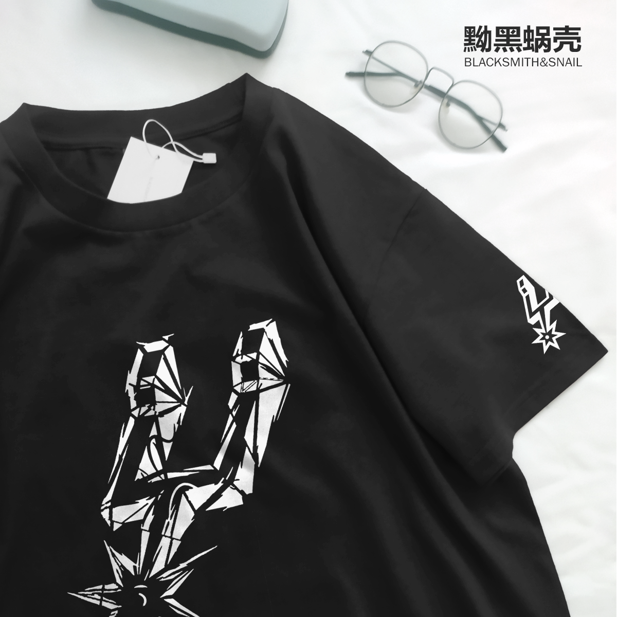 黝黑蜗壳手绘短袖T恤纯棉篮球衣服马刺队邓肯马努文班亚马重磅潮