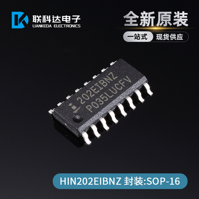 HIN202EIBNZ HIN202EIBN 发射器接收器芯片 封装SOP-16 全新