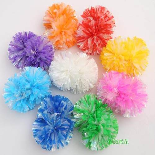 炫彩啦啦操花球啦啦队手花广场手摇花学校体育体操花运动会道具