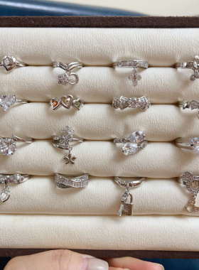 12#韩国采购孤品戒指 指环 个别镀金微瑕不影响佩戴接受拍