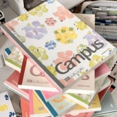 订胶装 KOKUYO国誉水果系列笔记本子A5 B5软面抄无线装 本子Campus初中高中学生用点线内页高颜值练习本手帐本