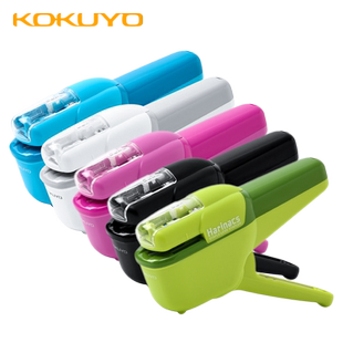 日本KOKUYO国誉钳式订书机无钉10页 Harinacs小清新彩色时尚手握式反复用趣味新颖办公室用品 SLN-MSH110
