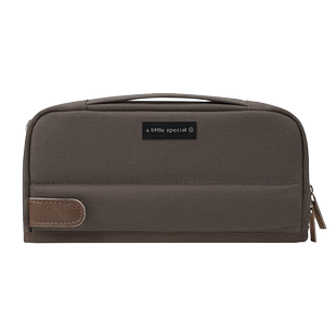 kokuyo国誉一米新纯文具包大开口设计布质厚料学生笔袋大容量分层日系铅笔袋 包中包可横向站立笔袋PCS133LS