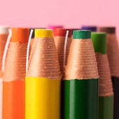 uni三菱卷纸蜡笔细滑7600 玻璃笔标记胶卷底片皮革衣物笔色彩丰富 7610绘画填色蜡笔手撕卷纸彩色笔工业蜡笔