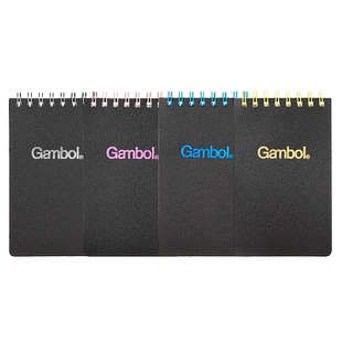 日本KOKUYO国誉gambol上翻线圈本7mm 50页横线双螺旋 速记便签口袋本随身A7空白DSA750纸张细腻不易渗墨