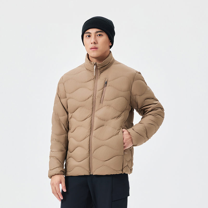 图途2025新款轻薄羽绒服轻便保暖排骨羽绒衣男运动户外立领外套