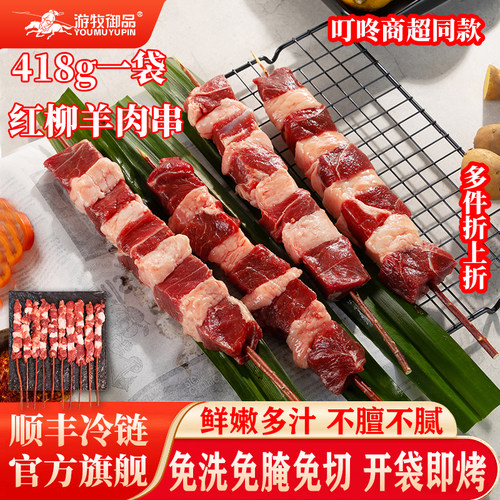 418g红柳羊肉串品质顺丰冷冻