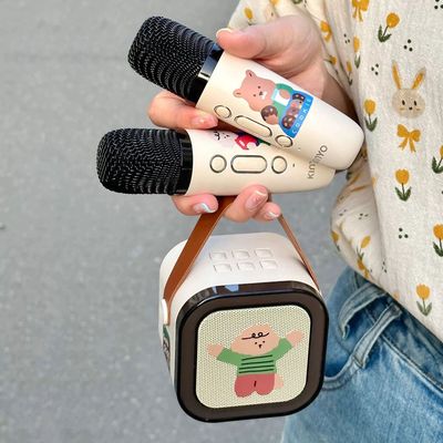 话筒音响一体麦克风高音质话筒聚会唱歌家用ktv蓝牙无线k12礼物