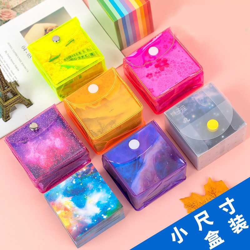 小号尺寸正方形印花手工折