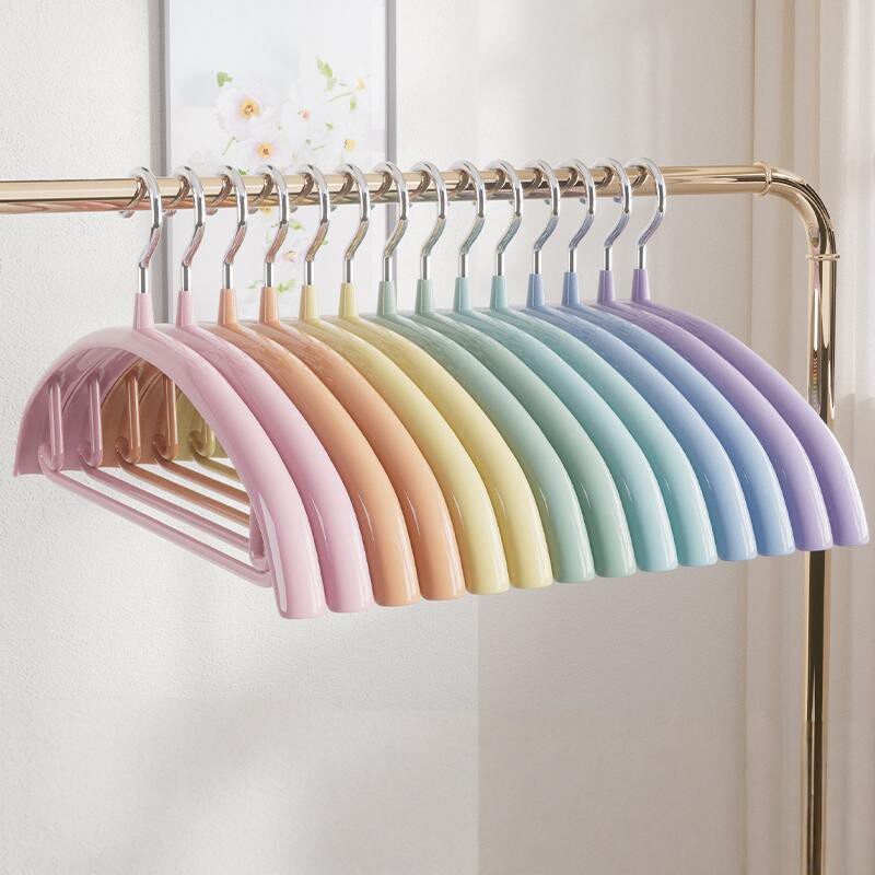 彩虹衣架防滑无痕家用护衣防肩角晾衣挂衣服