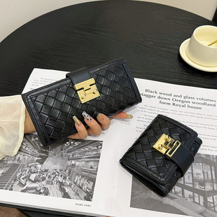 钱包女2024新款 钱夹卡包一体大容量多卡位皮夹 高级感小众设计长款