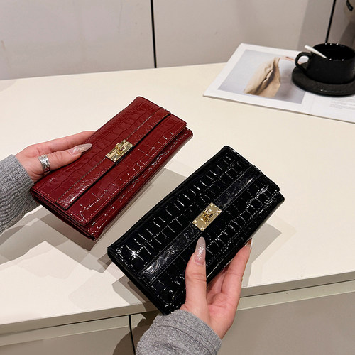 小众设计高级感长款钱包女款