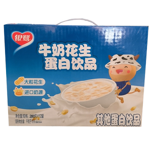银鹭牛奶花生花生汤饮品12罐整箱早餐学生花生奶 蛋白饮料