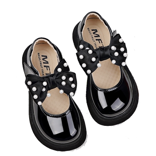 马丽珍女童皮鞋单鞋2025春秋新款宝宝小儿童软底黑色JK公主鞋演出