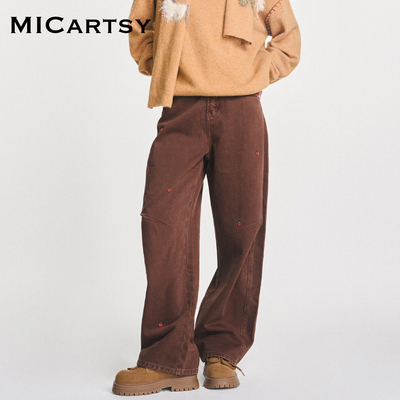 MICartsy,手工钉珠,牛仔裤