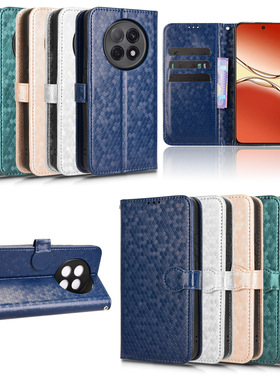 适用于OPPO F29 Pro 5G国外版，A5 Pro 5G 2025国内版波点纹皮套手机壳插卡防摔保护套翻盖式商务男女外壳