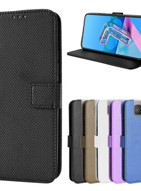 适用于华硕Zenfone7/7pro/ZS670KS/ZS671KS钻石纹插卡皮套手机壳