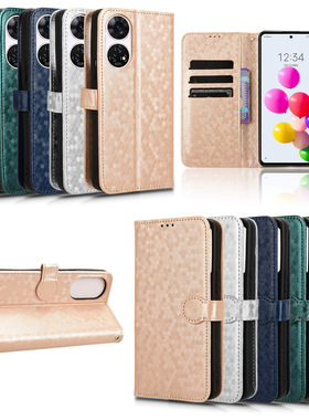 适用于中兴ZTE Anshin Family A303ZT波点纹皮套手机壳插卡防摔套