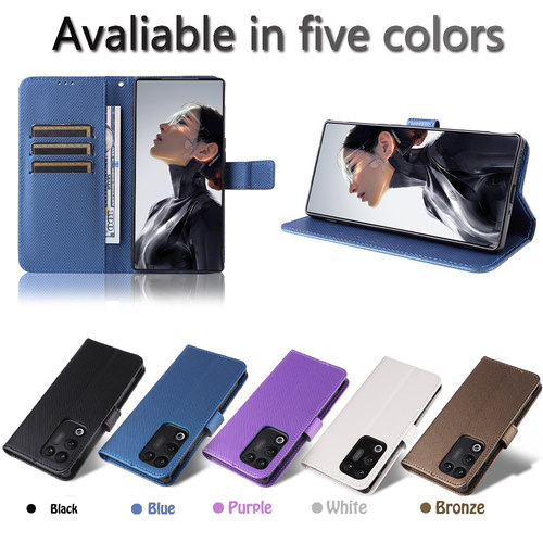 适用于中兴红魔11 Air，ZTE nubia RedMagic 11 Air钻石纹皮套手机壳防摔保护套翻盖式男女素皮外壳插卡