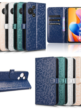 适用于TCL 60R 5G T519H ,TCL 60 5G T521H波点纹皮套手机壳插卡防摔保护套翻盖式商务男女外壳