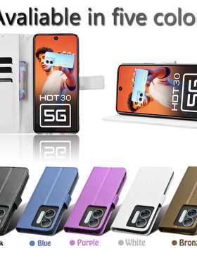 适用于传音Infinix Hot30 5G，X6832钻石纹皮套手机壳插卡保护套