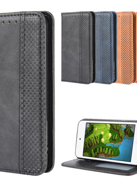 适用于苹果iPod touch5,touch6,touch7磁扣复古纹皮套手机壳翻盖