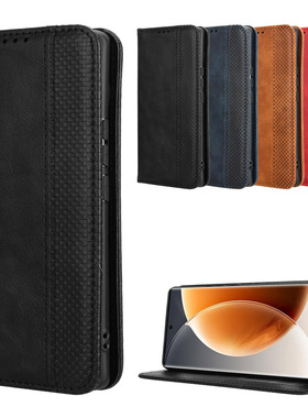 适用于传音Tecno Camon30S 4G,Camon30S Pro 4G,CLA5磁扣复古纹皮套手机壳插卡防摔保护套翻盖式男女壳商务