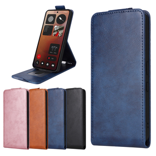 适用于Nothing Phone3A Pro带扣上下开疯马纹皮套手机壳插卡防摔保护套商务男女外壳