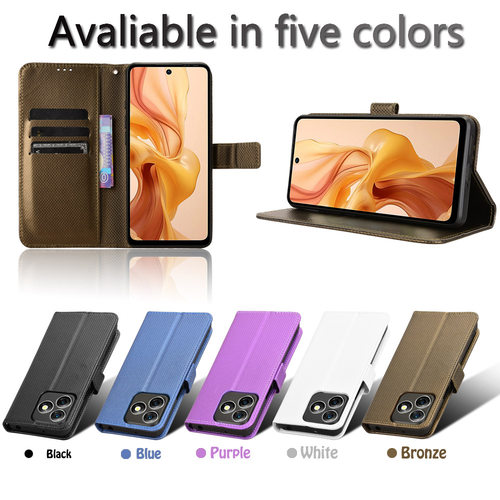 适用于欧乐风Ulefone Note18 Ultra钻石纹皮套手机壳翻盖式防摔保护套商务男女外壳插卡