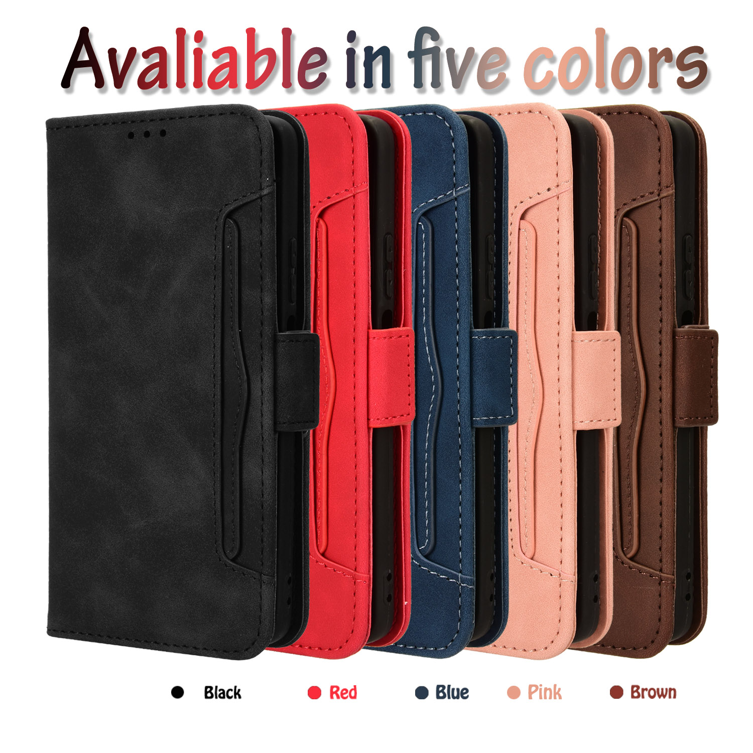 适用于传音Tecno Camon30 4G,Camon30 5G,CL6,CL7多卡槽复古纹皮套手机壳插卡防摔保护套翻盖式商务男女