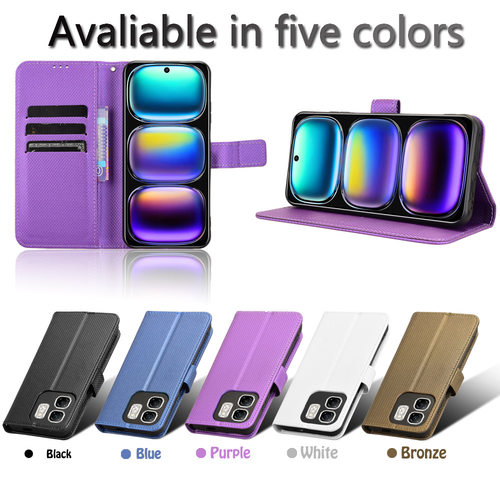 适用于传音Infinix Hot50i 4G，X6531，Smart9 4G，X6532钻石纹皮套手机壳插卡防摔保护套翻盖式商务壳