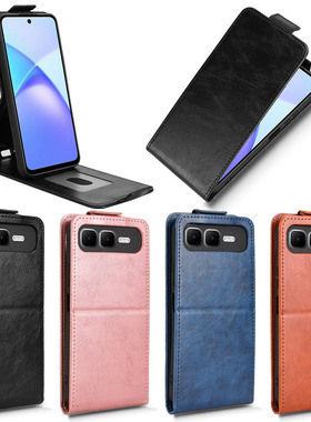 适用于传音Infinix Smart 10 Plus 4G带扣上下开疯马纹皮套手机壳插卡防摔保护套男女素皮翻盖式外壳