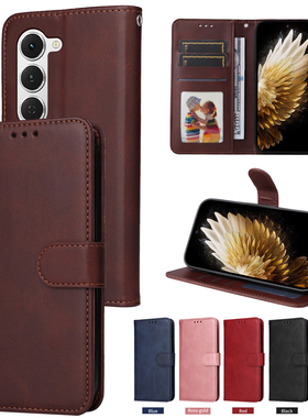 适用于传音Tecno Spark 40 Pro经典小牛纹皮套手机壳插卡防摔保护套商务男女素皮外壳翻盖式