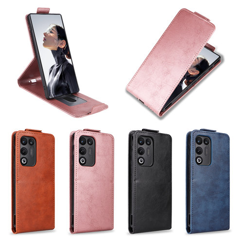 适用于中兴红魔11 Air，ZTE nubia RedMagic 11 Air带扣上下开疯马纹皮套手机壳插卡防摔保护套男女翻盖