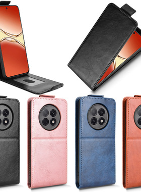 适用于OPPO F29 Pro 5G国外版，A5 Pro 5G 2025国内版带扣上下开疯马纹皮套手机壳翻盖插卡防摔保护套