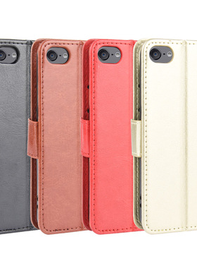 适用于苹果iPod touch5,touch6,touch7疯马纹皮套手机壳翻盖式软