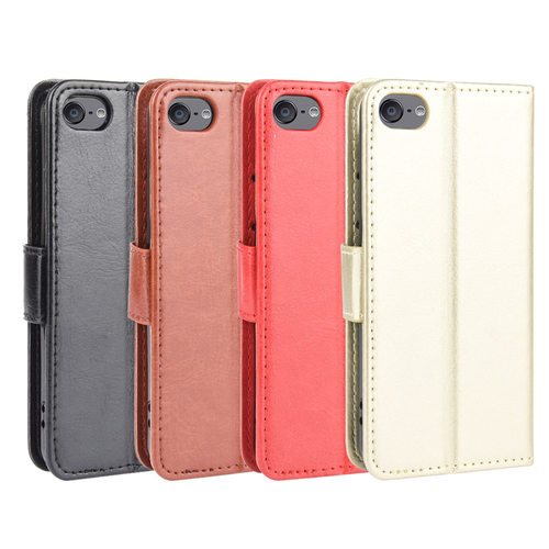 适用于苹果iPod touch5,touch6,touch7疯马纹皮套手机壳翻盖式软