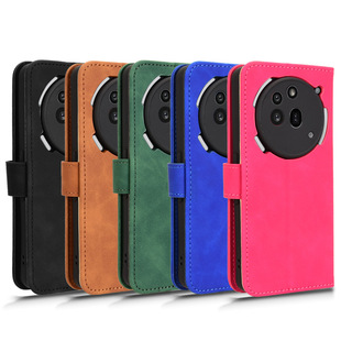 适用于Nothing Phone3A Pro肤感小牛纹皮套手机壳插卡防摔保护套翻盖式外壳男女